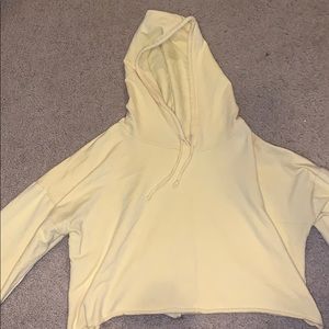 Yellow crop hoodie